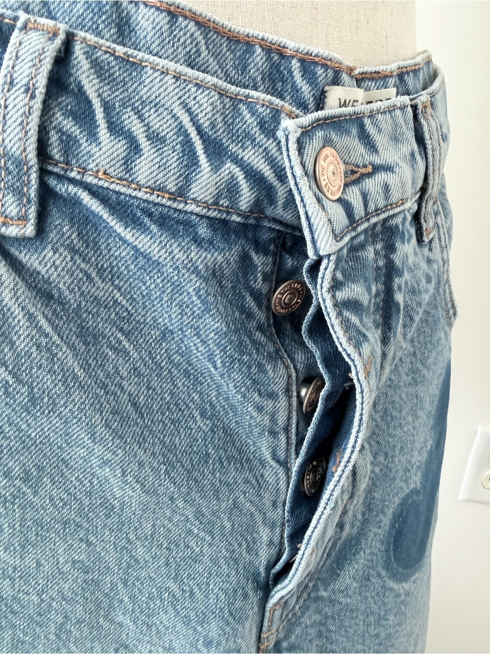 Free People Good Luck Shadow Patch Jeans in Change of Heart Wash - Picture 4 of 15